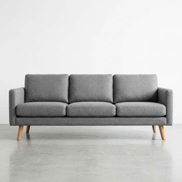 Modern Fabric 3-Seater Sofa for Living Room